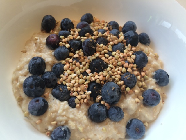 Buckwheat and blueberries